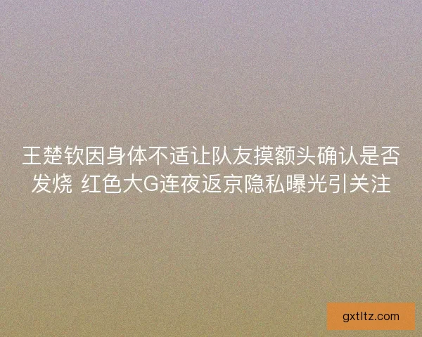 王楚钦因身体不适让队友摸额头确认是否发烧 红色大G连夜返京隐私曝光引关注 王楚钦因身体不适让队友摸额头确认是否发烧 红色大G连夜返京隐私曝光引关注